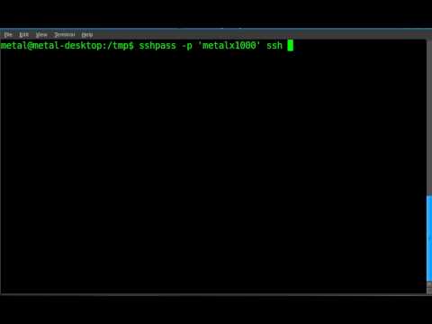Another way to login to ssh with a script