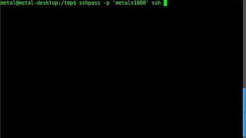 Another way to login to ssh with a script