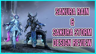 Warframe. Sakura Rain & Sakura Storm Design Review  | Nova Aozakura Skin | Volt Raijin Skin