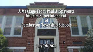 A Message from the Interim Superintendent