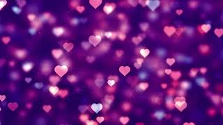 Abstract Clean Soft Purple and Pink Glitter Dust Tiny Moving Rising Glitter Glamour flying hearts screenshot 2
