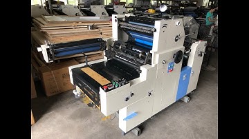 SINGLE COLOR OFFSET PRINTING MACHINE WITH NUMBERING&PERFORATING ZR62IINP PRINTING TRIALS-ZONGRUI