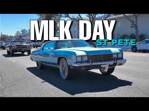 Mlk  Day In St. Pete Florida 2026! Big Rims, Donks, Food Trucks, Street Action