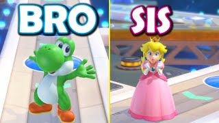 2Player Mario Party Superstars! [Space Land] *BRO VS SIS!*