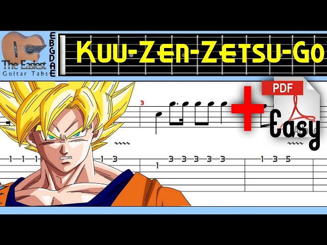 Never Give Up - Dragon Ball Kai (tablaturas para Guitar Pro