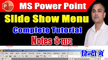 MS PowerPoint Slide Show Menu Complete Tutorial | Slide Show Menu |