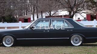 TOP 6 STANCE Mercedes Benz SE and SEL V8 560 W126