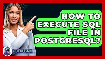 How To Execute SQL File In PostgreSQL? - Next LVL Programming