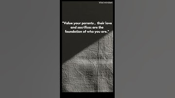 "Value your parents ❤️ #FamilyFirst #RespectParents #Gratitude"
