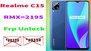 Realme C15(RMX-2195) Frp Unlock/Remove Google Accounte/Remove Frp 2023 100% Working