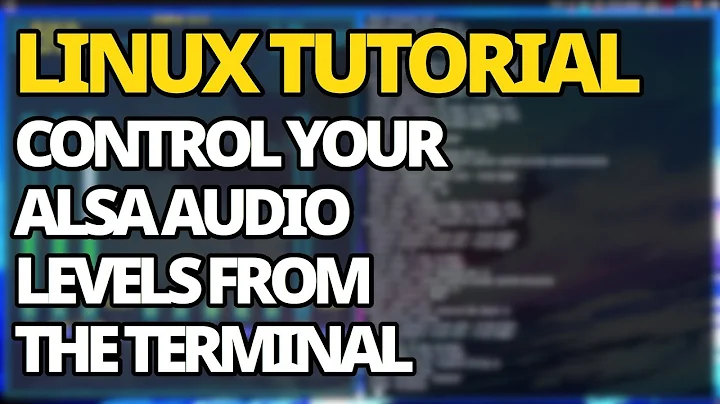 Linux Tutorial: Control Your ALSA Audio From The Terminal