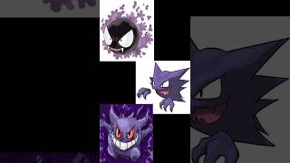 Drawing Gastly, Haunter and Gengar #gastly #haunter #gengar #pokemon #art #drawing #short #shorts
