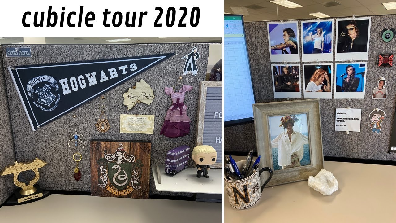 Office Cubicle Tour!  Harry Styles, Harry Potter, & 5SOS 