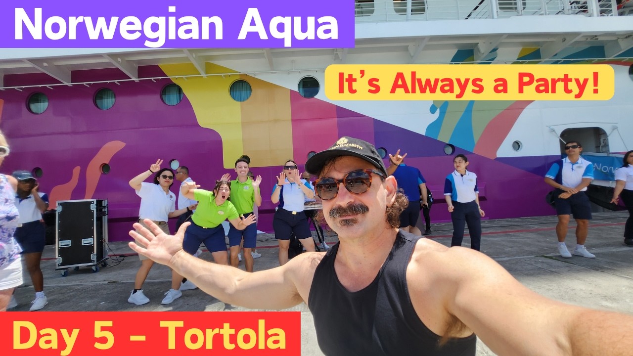 Norwegian Aqua Day 5 Vlog: Tortola, Los Lobos, & Karaoke Vibes!