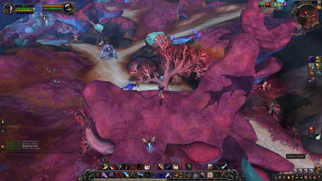 Carnivorous Lasher Rare location in Nazjatar and How to activate it