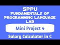 Salary Calculator in C | Mini Project 4 | Fundamentals of Programming Language Lab | FE SPPU