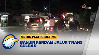 Banjir Rendam Jalur Trans Sulbar Sebabkan Antrian Panjang