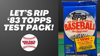 Let's Rip a 1983 Topps Michigan Test Pack! The Pack of the FUTURE!!!! Hall of Fame Rookies???