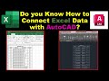 💯How to Excel Table Link with AutoCAD | 📊#autocad #autocadtutorial #cadtips #autocadforbeginners