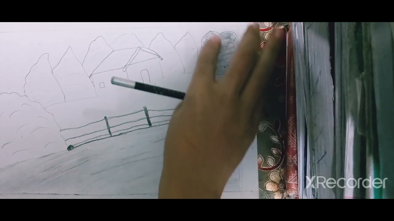 my first drawing in my channel please save me from this scarry house by ...