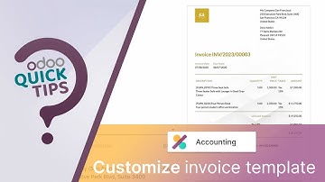 Odoo QuickTips - Customizable invoices