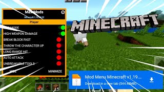 Minecraft Mod Menu v1.19.40.02 | Server Working, God Mode, Fly | Mod Menu 2022