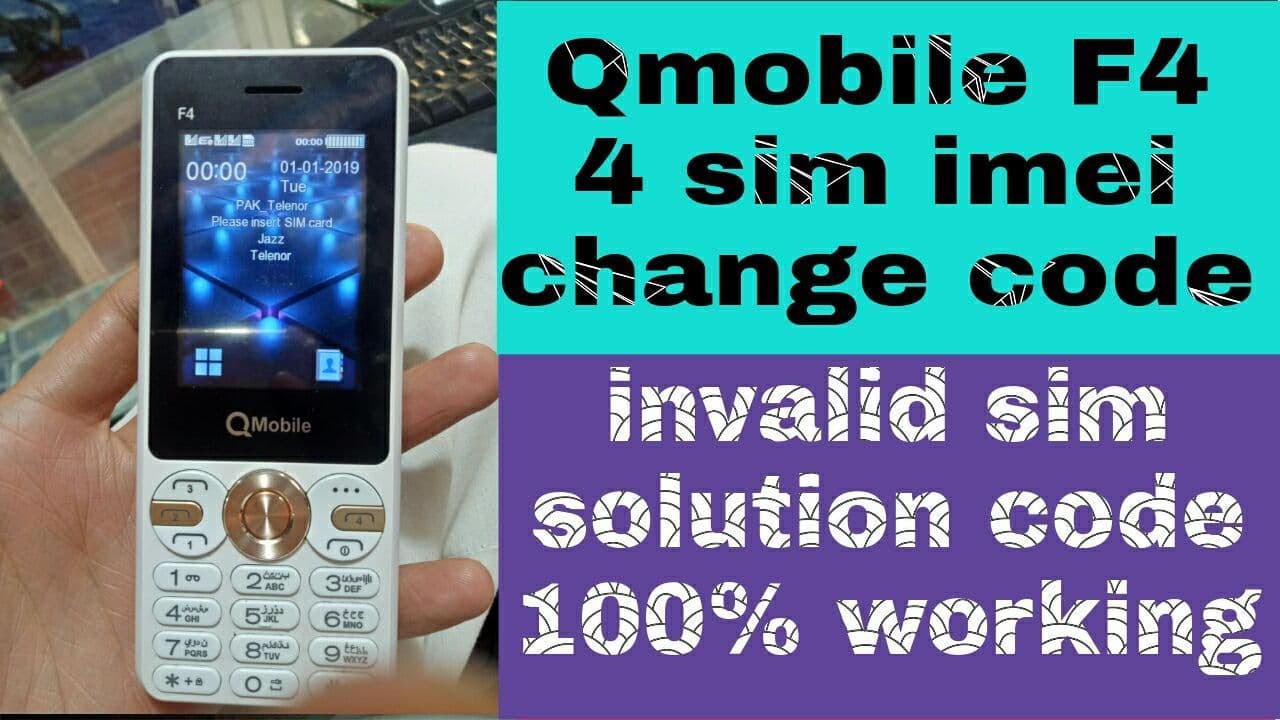 Qmobile F4 imei Change Code Qmobile F4 imei Repair Code