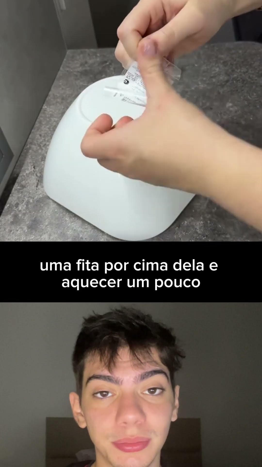 Como tirar a etiqueta! ?️? Com fita adesiva e calor, sai em um puxão só