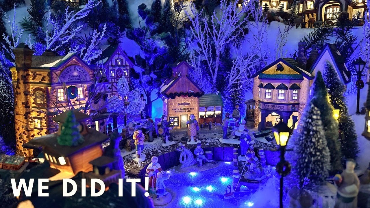 Design my Christmas Village with Me (Part 4) - Final Details and REVEAL!! - Dickens Village Dept. 56