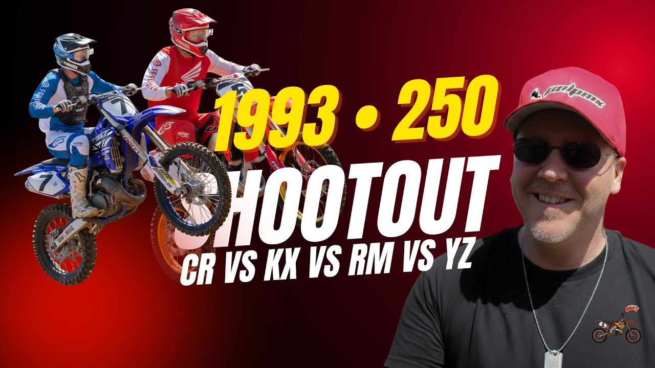 1993 250 Motocross Shootout | CR250 vs KX250 vs RM250 vs YZ250
