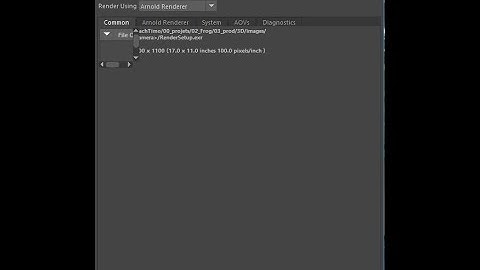 Render Settings window fix MAYA 2018