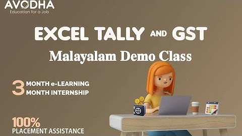Avodha Excel Tally GST Malayalam Course | Malayalam Demo Class | Avodha