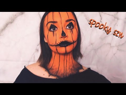 Jack O’Lantern Halloween makeup tutorial - YouTube