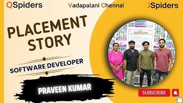 Success story of Mr.Praveen Kumar as a software Engineer.