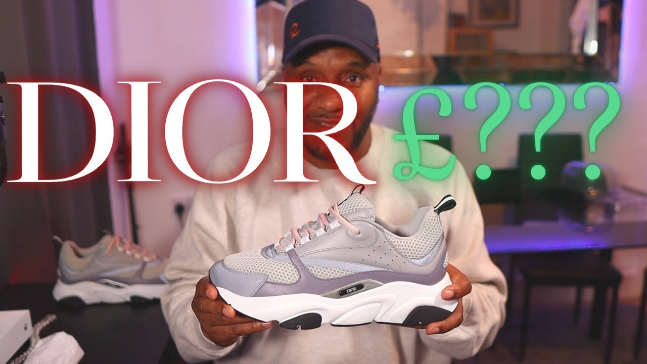 Dior B22 White Silver Blue Sneaker Review 