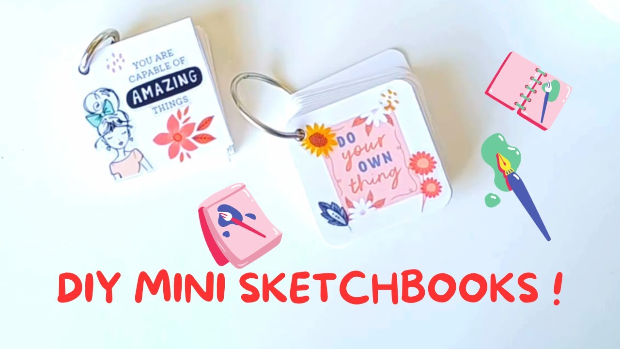 How to make a mini sketchbook to help keep you drawing! #arttip #artti