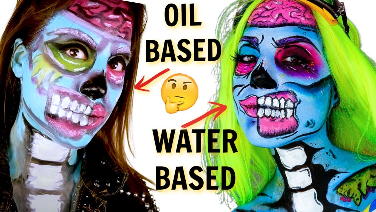 Mehron Paradise AQ Paint Palette Review: Water Based vs Oil Based Body  Paint 