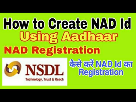 How to Create NAD Id using AADHAAR