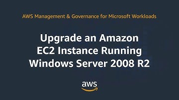 Upgrade an Amazon EC2 Instance Running Windows Server 2008 R2