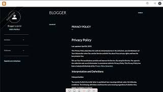 GOOGLE BLOGGER - Lezione 03 - Aggiungere Pagine Chi siamo, Informativa sulla Privacy e Disclaimer