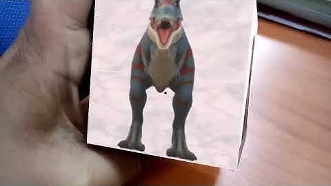 Dinosaur in Merge Cube