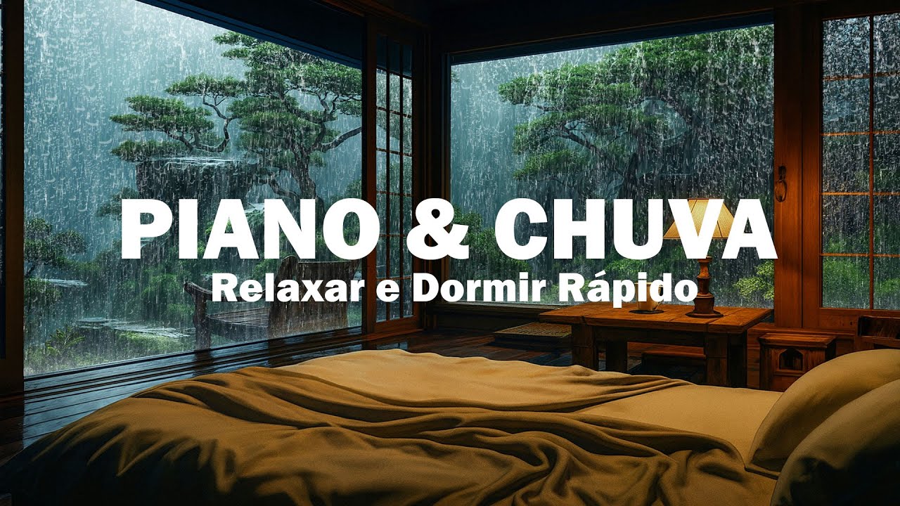 Música Relaxante para Dormir - Sons de Chuva e Piano para Sono Profundo ...