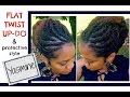 Y: Yasmine | Protective Style and Flat Twist Updo | Naturally Michy