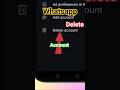 Whatsapp account delete kaise kare 😱 How to delete whatsapp account 2025 | #shorts #whatsapp