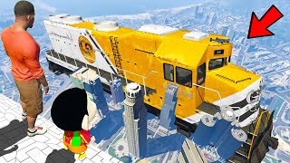 GTA 5 : Franklin and Shinchan Finding Biggest Train Ever In Los Santos In GTA 5 ! (GTA 5 Mods)