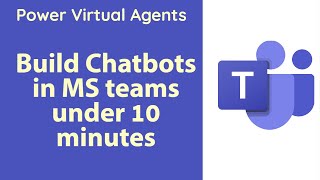MS Teams - Create chat bot in 10 minutes