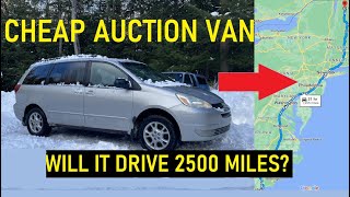 Driving 2,000 Miles In A Cheap AUCTION FIND Van!! Will We Make It?