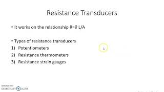 Resistance Transducers: Principle of Working by Onkar Heddurshetti 5,418 views 3 years ago 3 minutes, 35 seconds