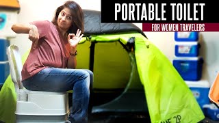Portable Toilet For Girls, Travellers, Camper and Senior Citizen | Travel Hacks