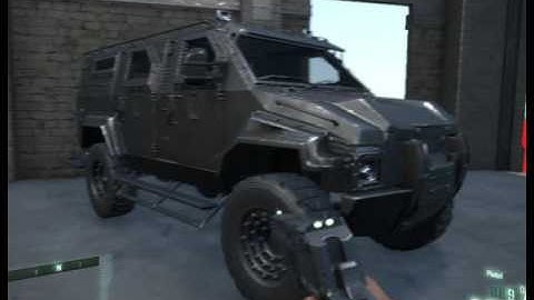 CRYENGINE Inventory system, test with vehicles